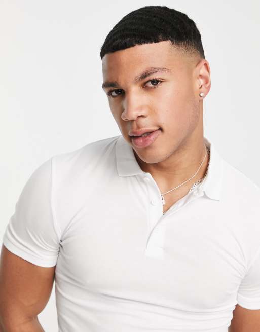 Asos white outlet polo