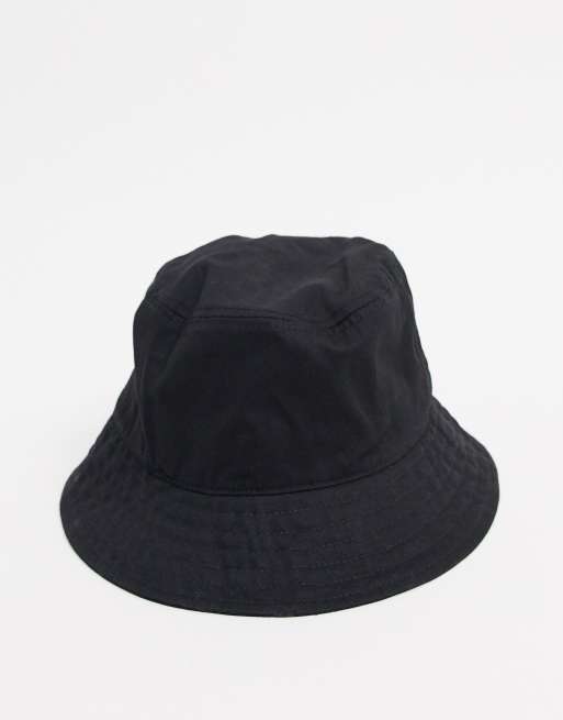 ASOS DESIGN cotton bucket hat in black | ASOS