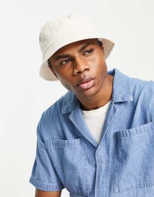 ASOS DESIGN cotton bucket hat in ecru | ASOS