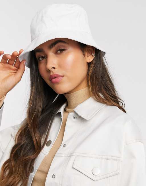 Asos white store bucket hat