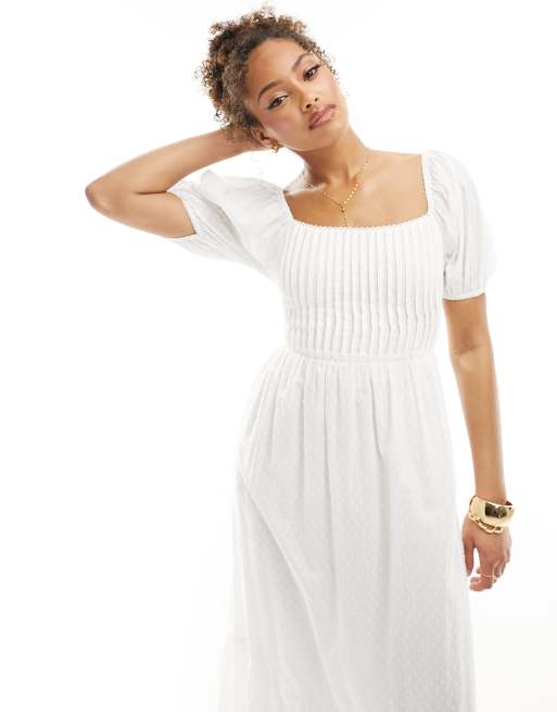 Asos cotton midi dress sale