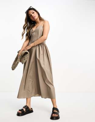 Taupe hotsell skater dress