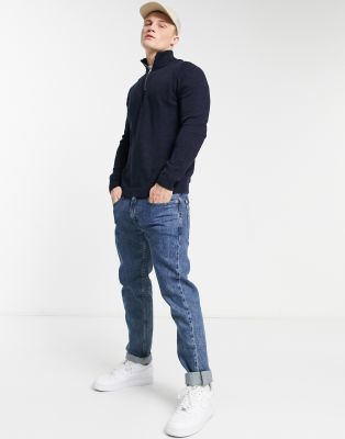 asos navy top