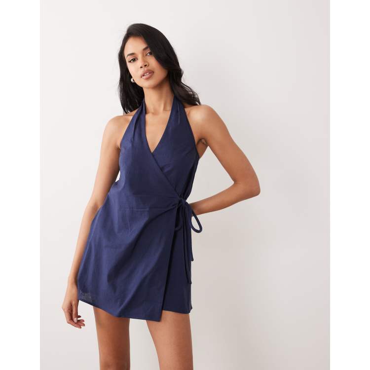 chinese dress ladies Linen wrap maxi dress Lotika main image 1