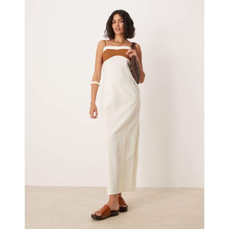 AMERI　LINEN LIKE CAMI DRESS AMERI LINEN LIKE CAMI DRESS - メルカリ