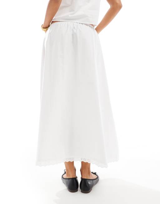 Asos cotton maxi skirt best sale