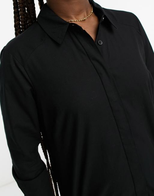 H&m black shirt on sale dress