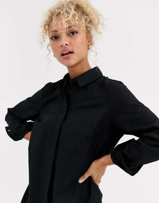 Asos design cotton mini fashion shirt dress