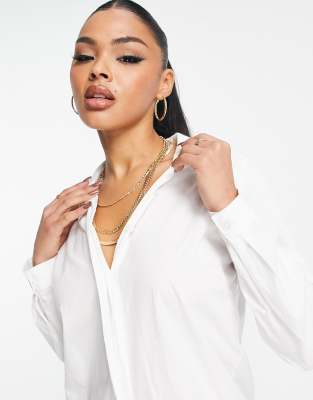 asos cotton shirt dress Black Cotton Button-Up Shirt Dress