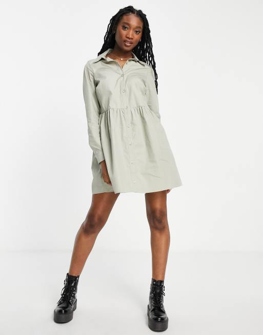 Khaki smock cheap dress