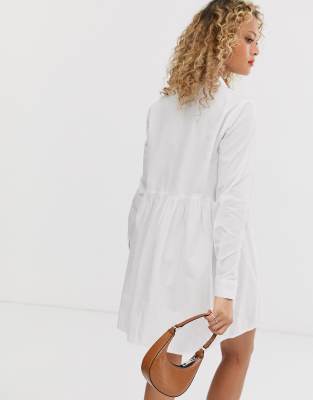 white cotton dress asos