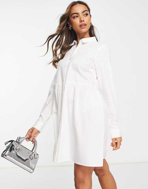 White shirt smock hot sale dress