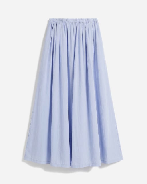 ASOS DESIGN cotton nylon super wide leg trousers in blue, 6 of 10