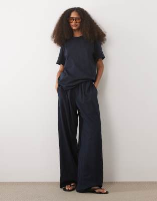 Asos Design Cotton Oversized Balloon Leg Pants In White