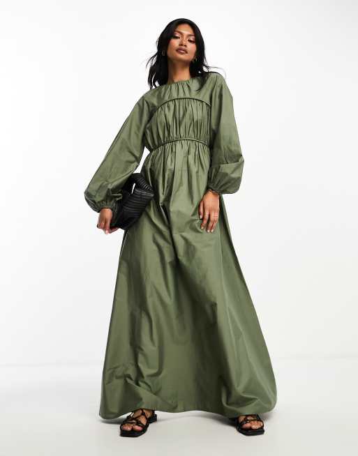 Asos cotton sale maxi dress