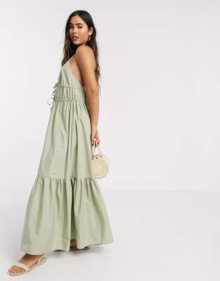 asos cotton maxi dress