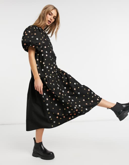 Asos cotton clearance midi dress