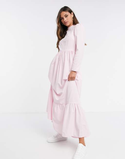 The Pink Layered Cotton Dress