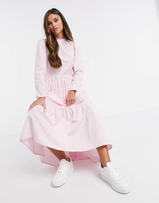 Asos cotton maxi outlet dress