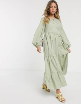 khaki maxi dress uk