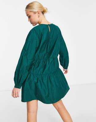 asos bottle green dress