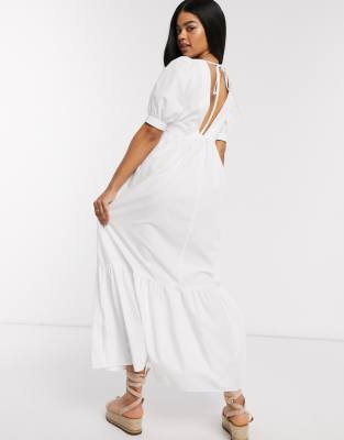 asos maxi dress white