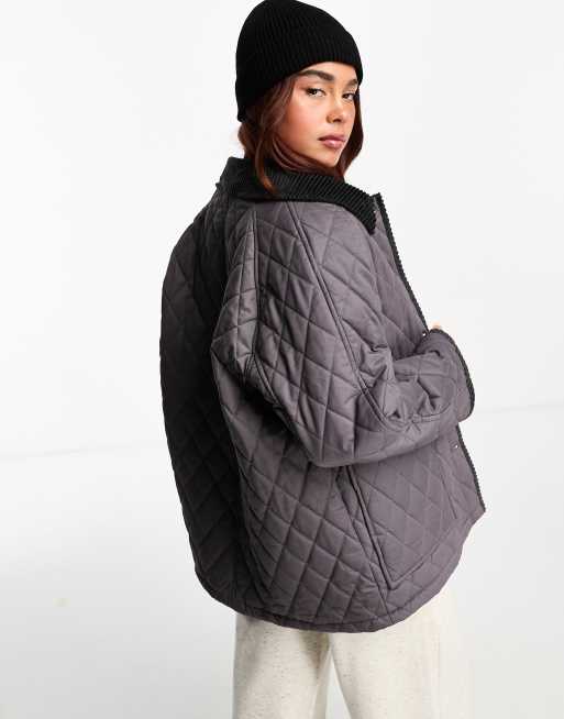 Asos design on sale cord padded jacket