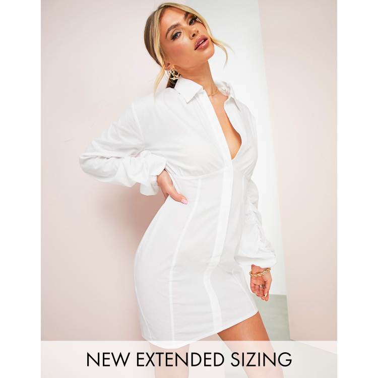 White shirt hotsell dress asos