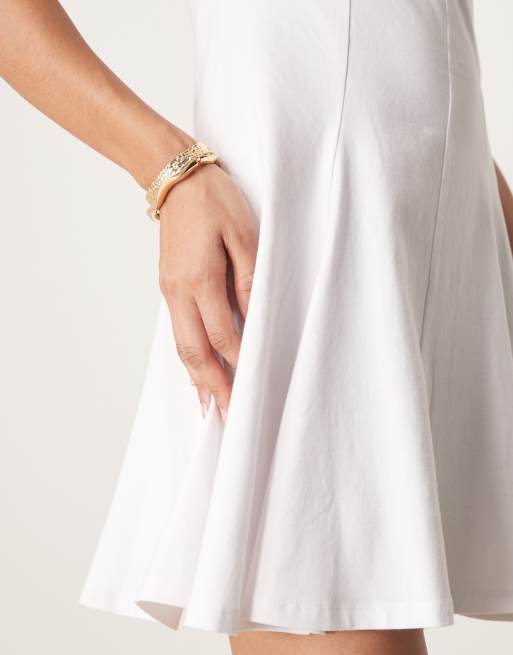 ASOS DESIGN sleeveless mini tennis dress in white