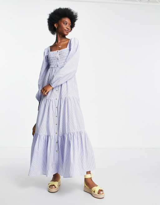 Asos cotton store maxi dress