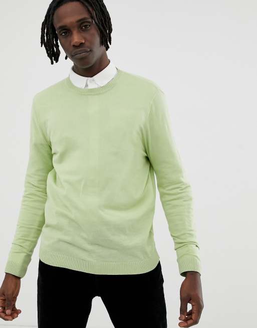 Mens mint sale green sweater