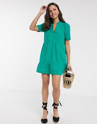 green smock dress