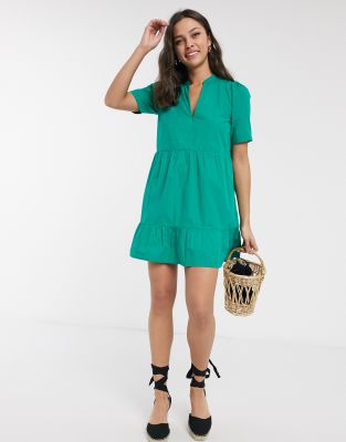 asos green mini dress