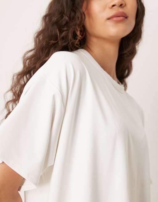 ASOS DESIGN cotton touch bubble tee shirt mini dress , 4 of 4