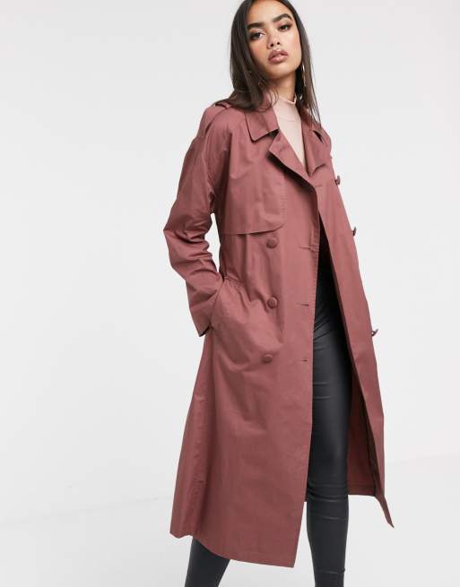 Trench on sale coat rose