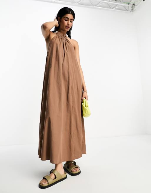 Asos cotton 2025 maxi dress