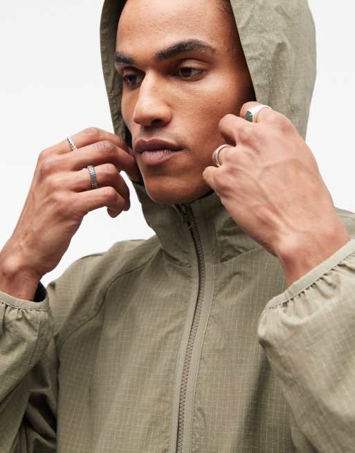 ASOS DESIGN - Coupe-vent oversize à capuche - Sauge, 5 de 5