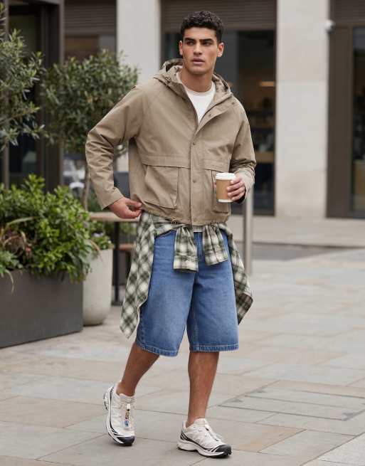 ASOS DESIGN - Coupe-vent oversize coupe carrée - Kaki, 11 de 12