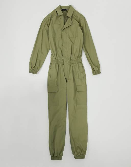 ASOS DESIGN coveralls in khaki ASOS