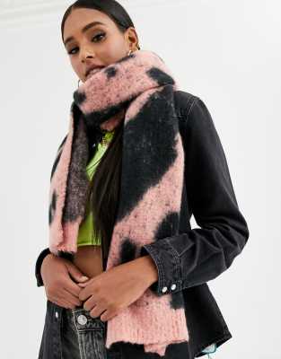 oversized black scarf