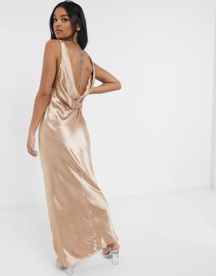 high cut maxi dress