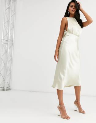 satin bias dress