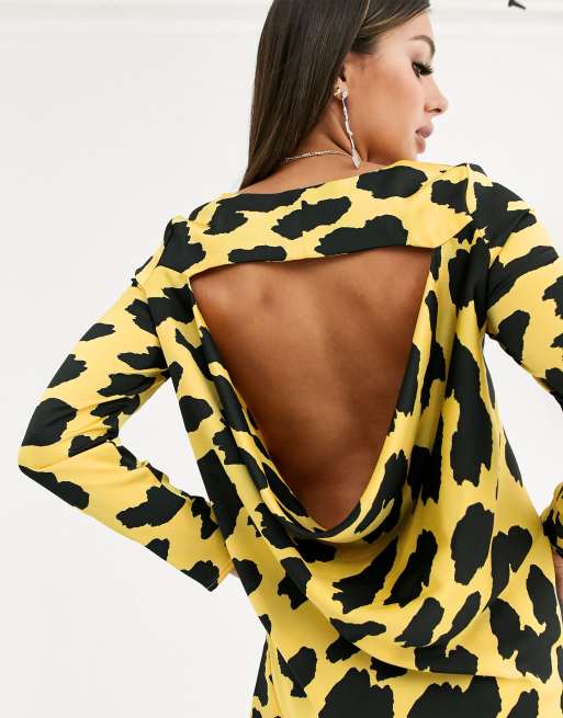 Cow print dress outlet asos