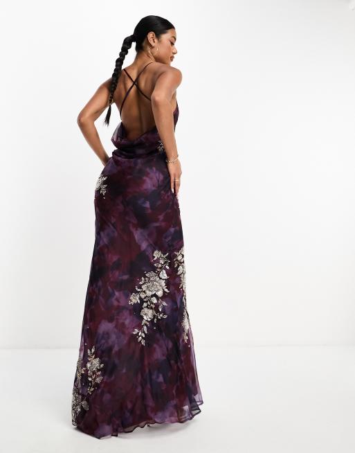 Asos plum dress on sale