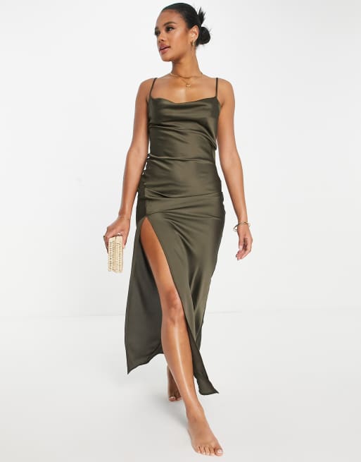 Asos store khaki dress