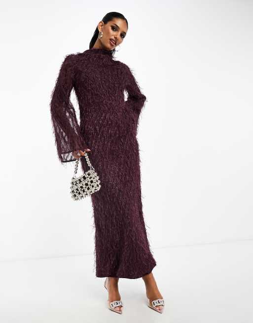 Burgundy hotsell dresses asos