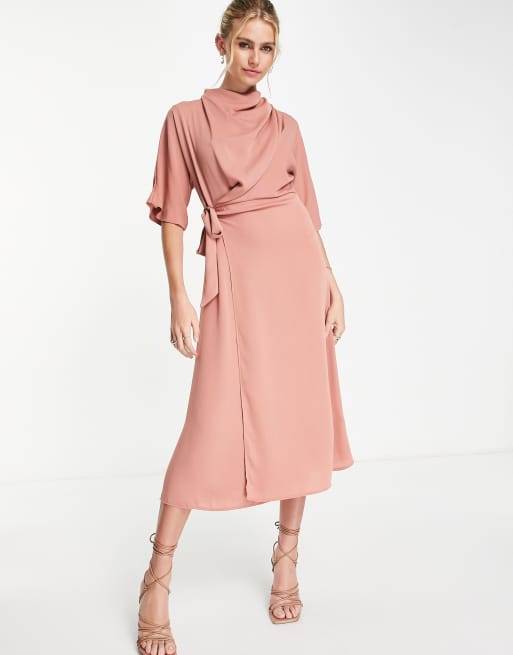 Asos cowl shop neck dress