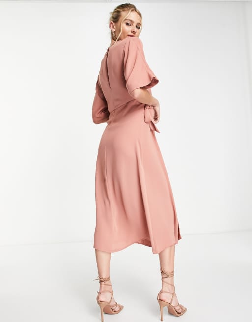 Asos terracotta clearance dress