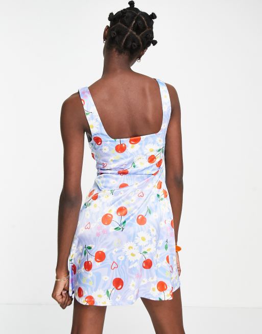 Asos daisy print outlet dress