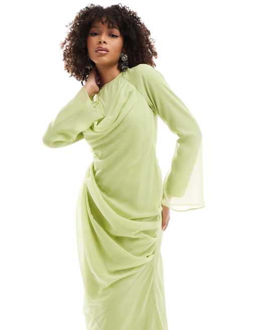 sauline maxi dress Shop Yellow Maxi Dress - Sauline Maxi Dress - Lemon